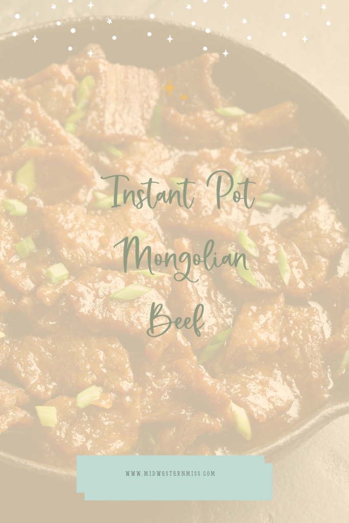 Instant Pot Mongolian Beef